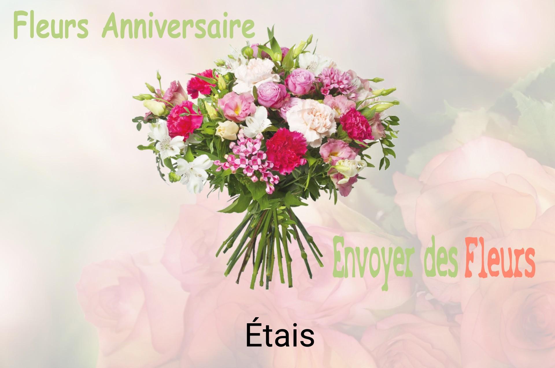 Bouquet de fleurs d’anniversaire livré à Étais