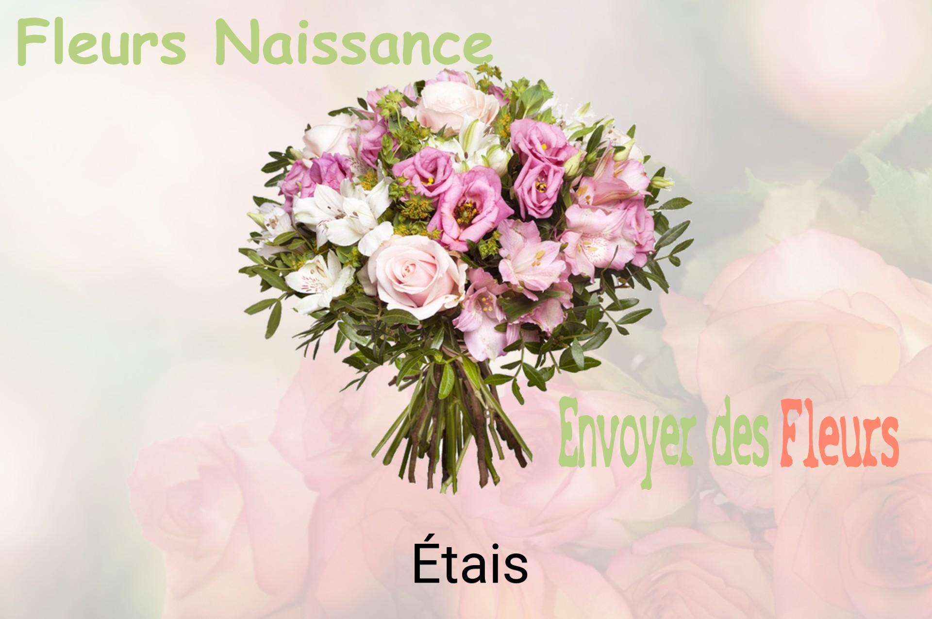 Bouquet de fleurs de naissance livré à Étais